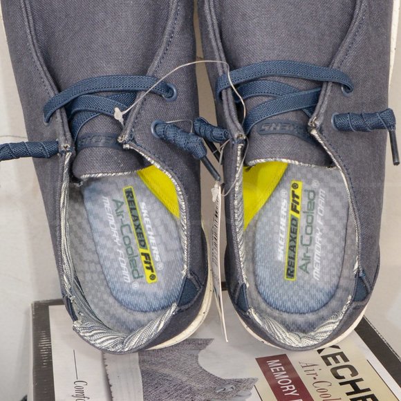 Skechers Relaxed Fit Melson Chad Slip On Casual Shoes Navy